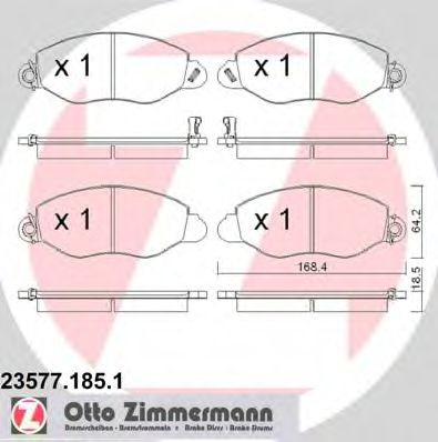 Тормозные колодки ZIMMERMANN 23577.185.1