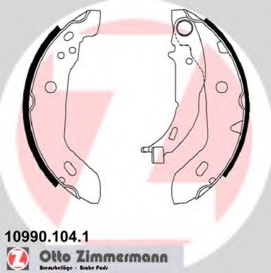 Тормозные колодки ZIMMERMANN 10990.104.1