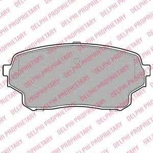 Тормозные колодки DELPHI LP2000