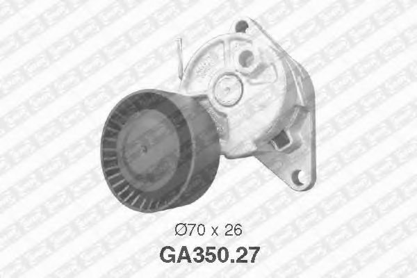 Натяжной ролик поликлинового ремня SNR GA350.27