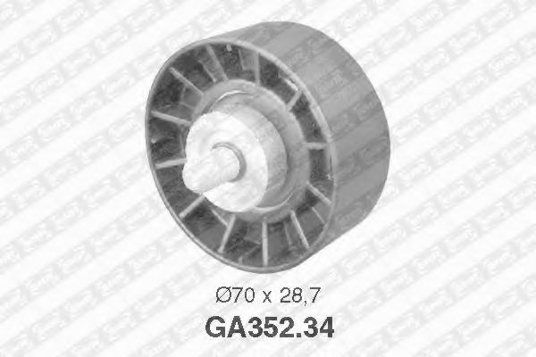 Направляющий / паразитный ролик  поликлинового ремня SNR GA352.34
