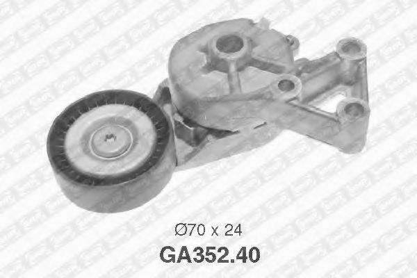 Натяжной ролик поликлинового ремня SNR GA352.40
