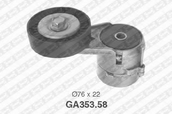 Натяжной ролик поликлинового ремня SNR GA353.58