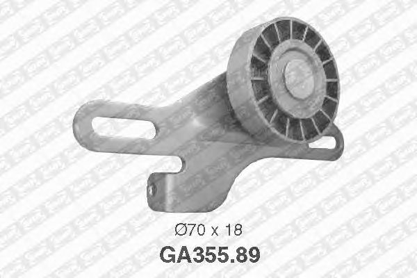 Натяжной ролик поликлинового ремня SNR GA355.89