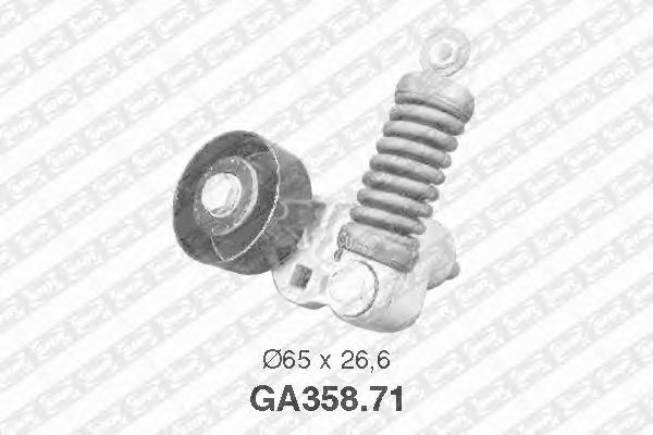 Натяжной ролик поликлинового ремня SNR GA358.71