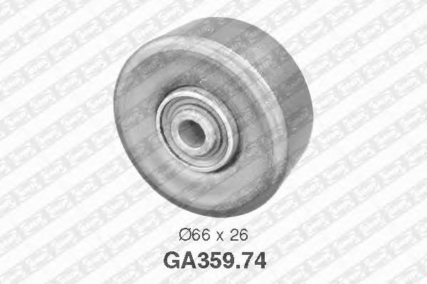 Направляющий / паразитный ролик поликлинового ремня SNR GA359.74