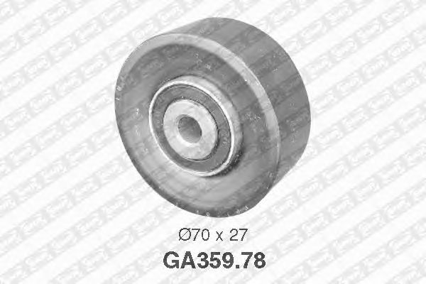 Натяжной ролик поликлинового ремня SNR GA359.78
