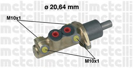 Главный тормозной цилиндр METELLI 05-0039