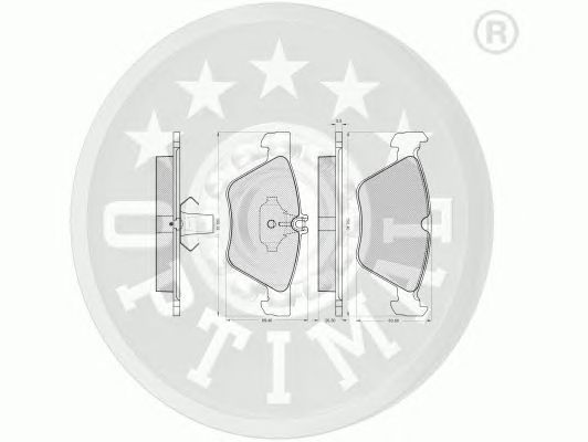 Тормозные колодки OPTIMAL 12071