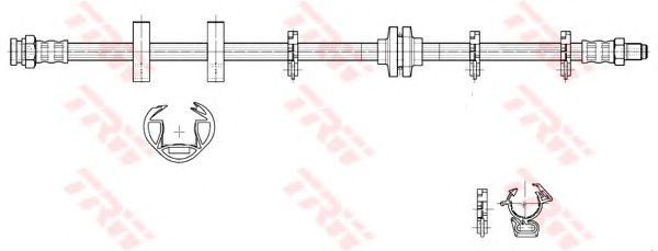 Тормозной шланг TRW PHB187