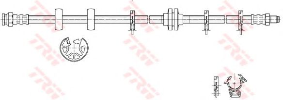 Тормозной шланг TRW PHB274