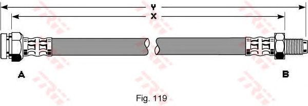 Тормозной шланг TRW PHB299