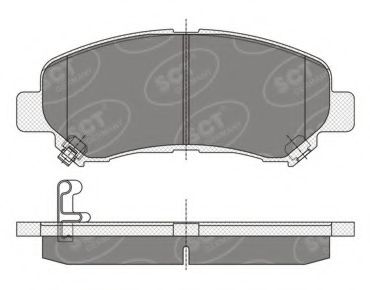 Тормозные колодки SCT SP 337