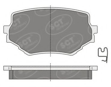 Тормозные колодки SCT SP 346