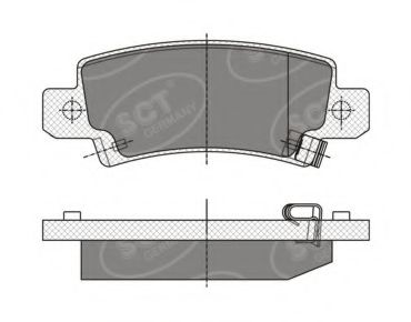 Тормозные колодки SCT SP 350