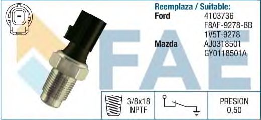Датчик давления масла FAE 12611