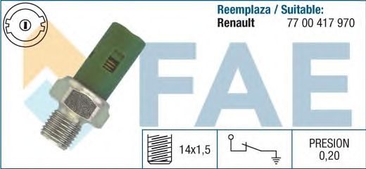 Датчик давления масла FAE 12630