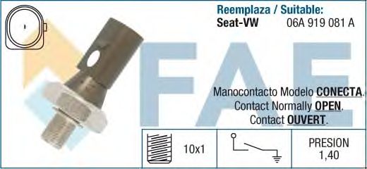 Датчик давления масла FAE 12880