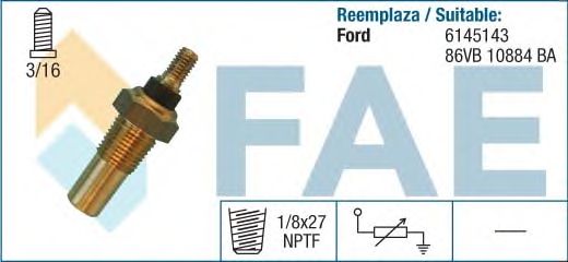 Датчик температуры охлаждающей жидкости FAE 32040