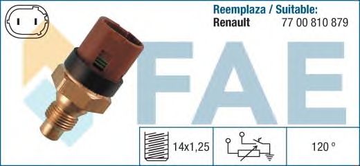 Датчик температуры охлаждающей жидкости FAE 34100