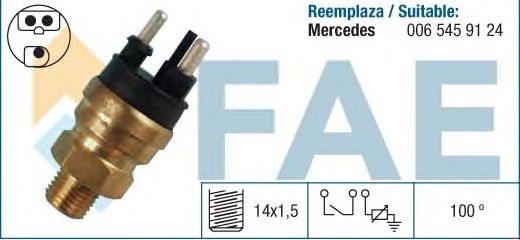 Датчик температуры охлаждающей жидкости FAE 34310