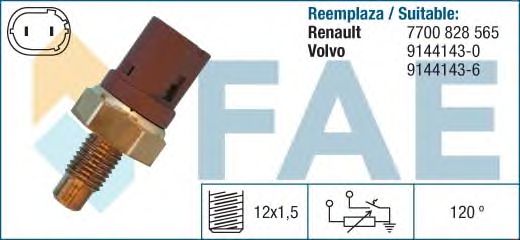 Датчик температуры охлаждающей жидкости FAE 34390