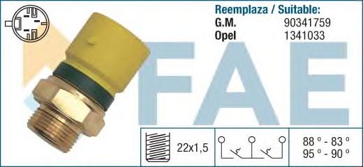 Датчик включения вентилятора FAE 38210