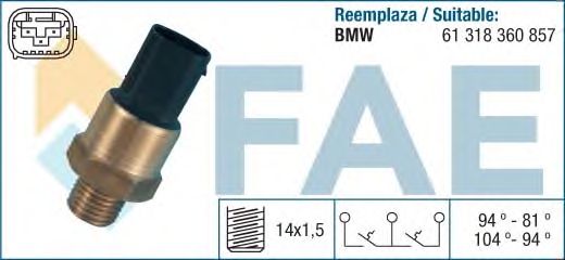 Датчик включения вентилятора FAE 38380