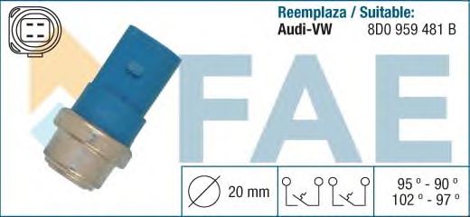 Датчик включения вентилятора FAE 38391