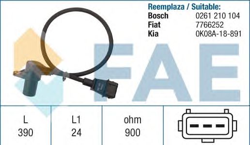 Датчик импульсов FAE 79053 (датчик частоты вращения)