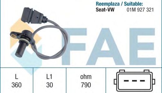 Датчик частоты вращения, управление двигателем FAE 79061
