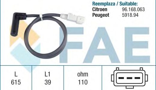 Датчик импульсов FAE 79153 (датчик частоты вращения)