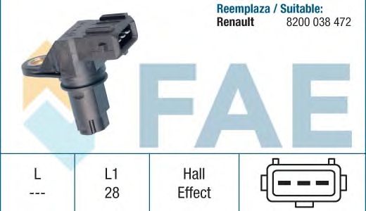 Датчик частоты вращения, управление двигателем FAE 79159