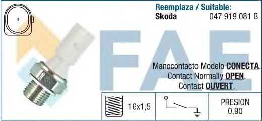 Датчик давления масла FAE 12860