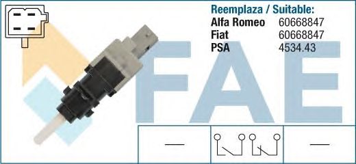 Выключатель фонаря сигнала торможения FAE 24415