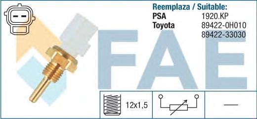 Температурный датчик охлаждающей жидкости FAE 33255