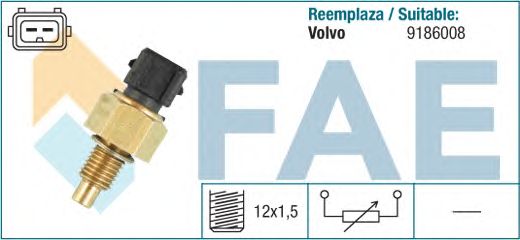 Температурный датчик охлаждающей жидкости FAE 33820