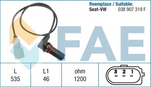 Датчик импульсов FAE 79067 (датчик частоты вращения)