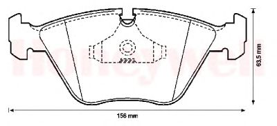 Тормозные колодки JURID 571355J
