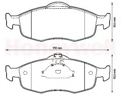 Тормозные колодки JURID 571832J