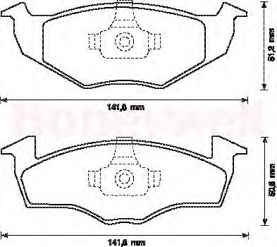 Тормозные колодки JURID 571923J