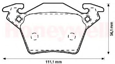 Тормозные колодки JURID 571947J-AS