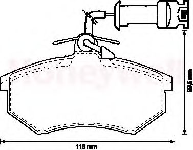 Тормозные колодки JURID 571864J