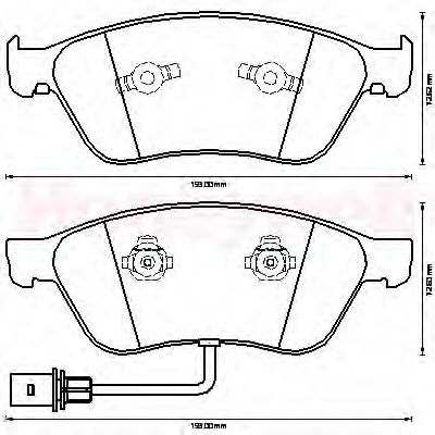 Тормозные колодки JURID 573207J-AS