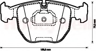 Тормозные колодки JURID 571873J-AS