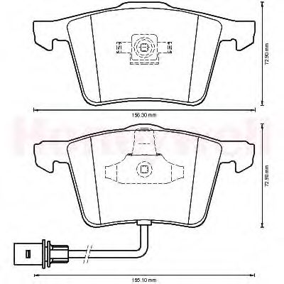Тормозные колодки JURID 573196J