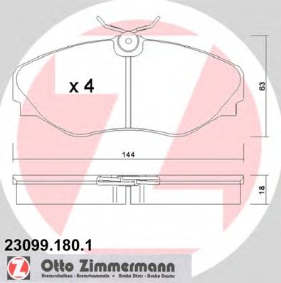 Тормозные колодки ZIMMERMANN 23099.180.1