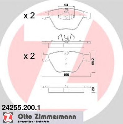 Тормозные колодки ZIMMERMANN 24255.200.1