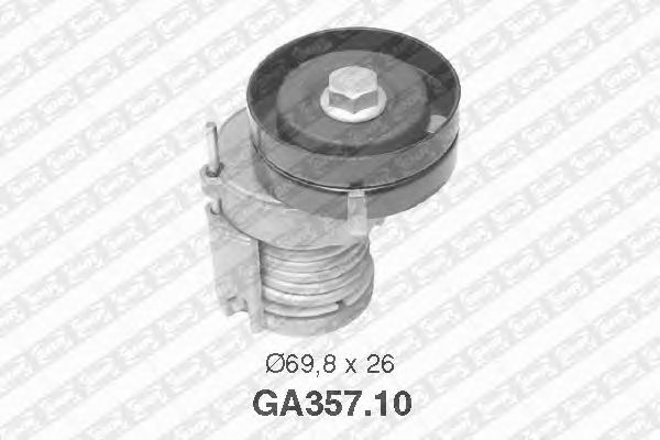 Натяжной ролик поликлинового ремня SNR GA357.10