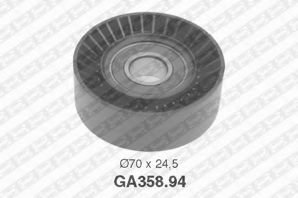 Направляющий / паразитный ролик поликлинового ремня SNR GA358.94